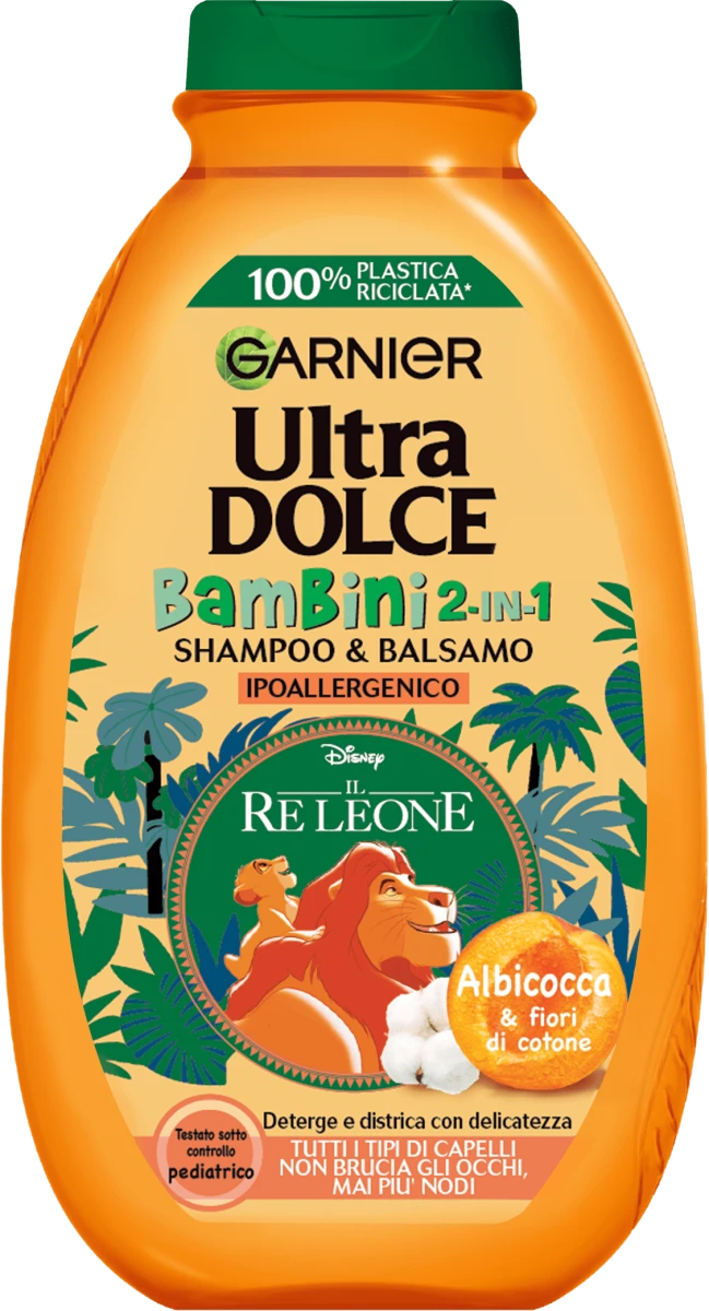 GARNIER ULTRA DOLCE BAMBINI ALBICOCCA SHAMPOO E BALSAMO 250 ML