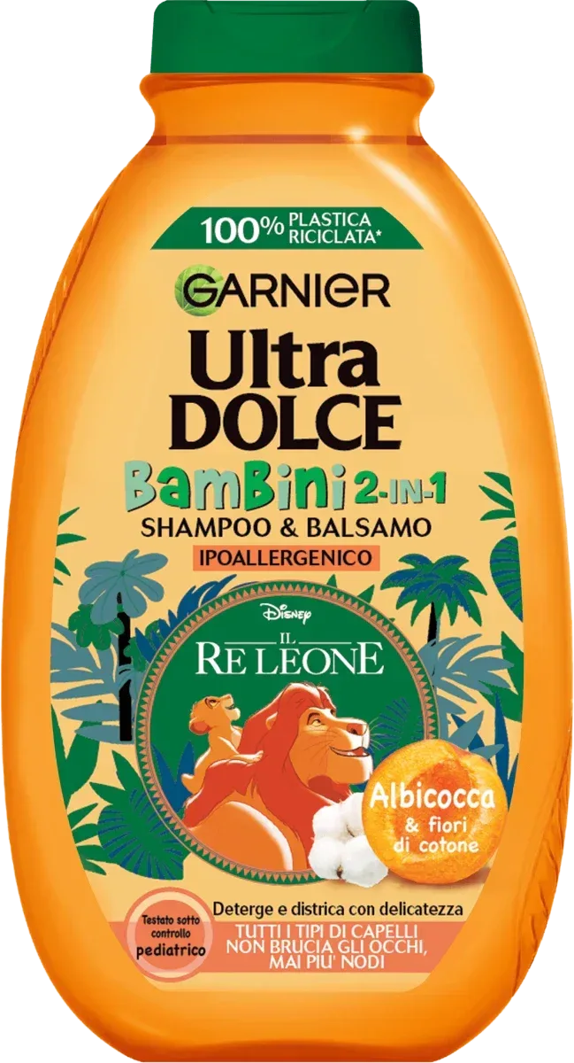 GARNIER ULTRA DOLCE BAMBINI ALBICOCCA SHAMPOO E BALSAMO 250 ML - Profumeria Cera