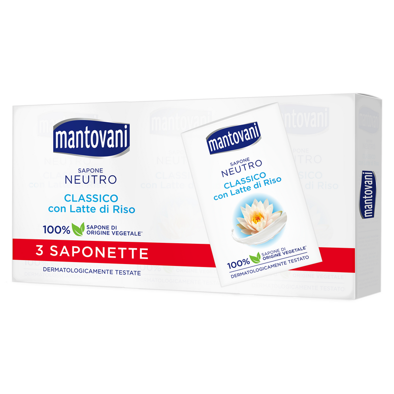 MANTOVANI SAPONETTE NEUTRE CLASSICHE 3X90 GR