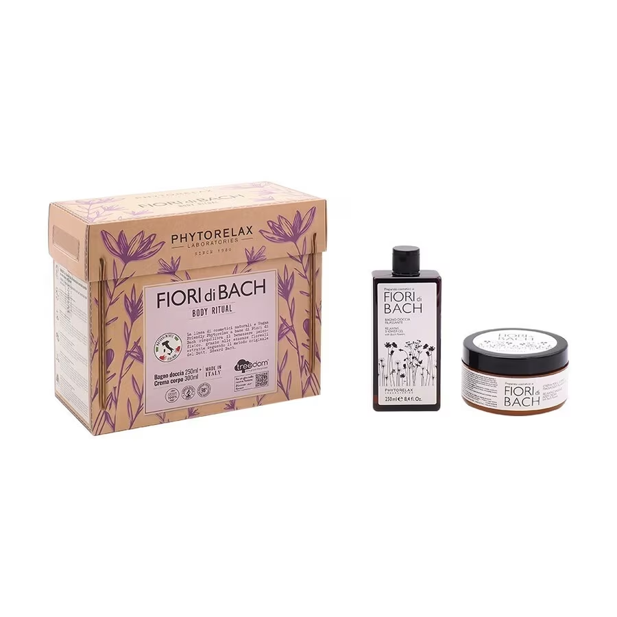 PHYTORELAX FIORI DI BACH CONFEZIONE REGALO DONNA DOCCIA CREMA+ CREMA CORPO