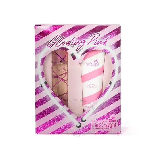 AQUOLINA PINK SUGAR GLOWING PINK CONFEZIONE DONNA EDT 100 ML+ LATTE CORPO 250 ML - Profumeria Cera