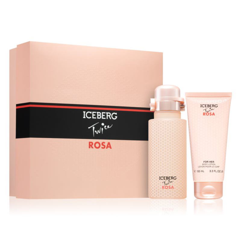 ICEBERG TWICE ROSA CONFEZIONE REGALO DONNA EDT 125 ML+LATTE 100 ML