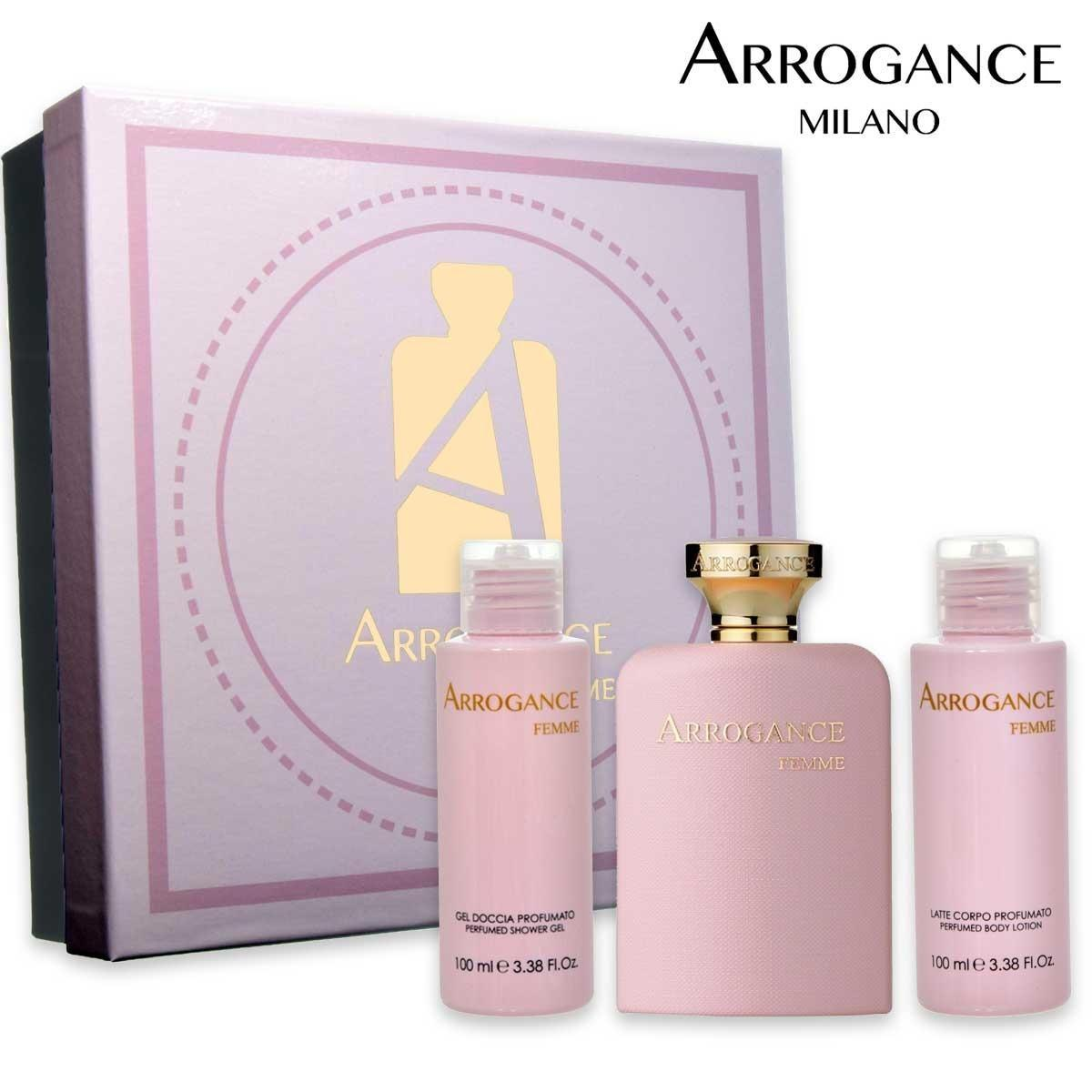 ARROGANCE CONFEZIONE REGALO DONNA EDT+LATTE+BAGNO