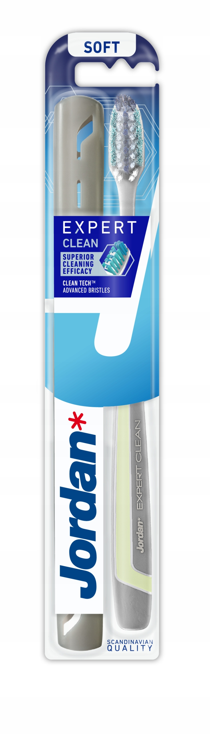 JORDAN EXPERT CLEAN SPAZZOLINO DENTI MORBIDO CON CUSTODIA