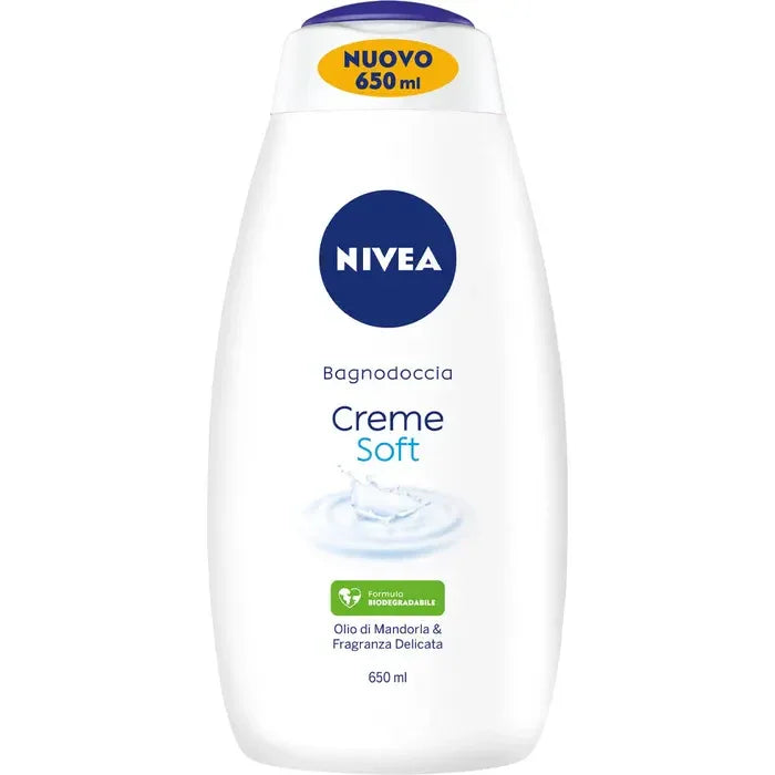 NIVEA CREME SOFT BAGNOSCHIUMA 650 ML - Profumeria Cera