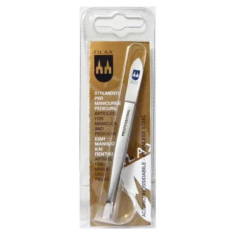 FILAX PINZA BRUNITA PUNTA OBBLIQUA 8 CM - Profumeria Cera