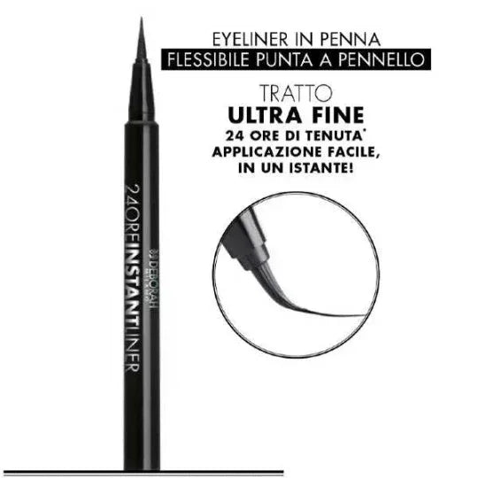 DEBORAH 24 ORE INSTANT EYELINER PEN NERO - Profumeria Cera
