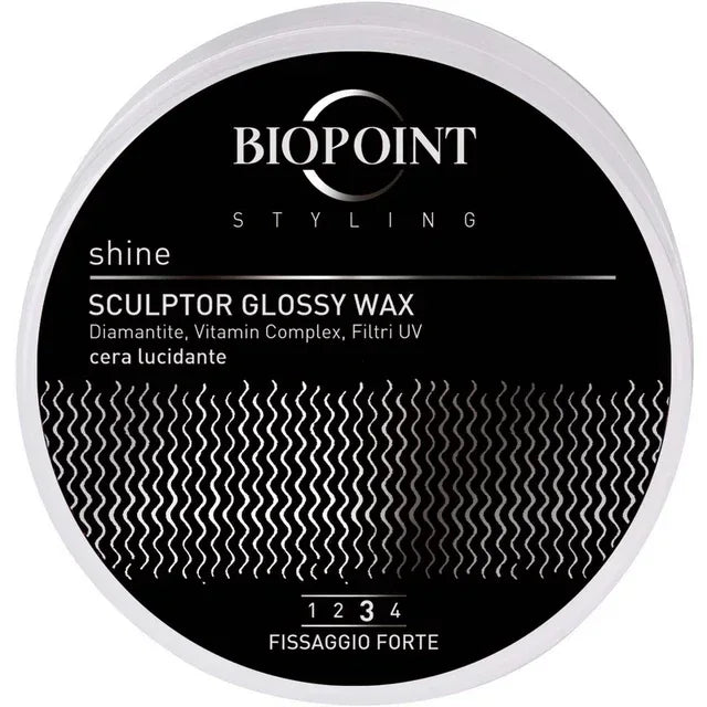 BIOPOINT STYLING SCULPTOR GLOSSY WAX FISSAGGIO FORTE 100 ML - Profumeria Cera