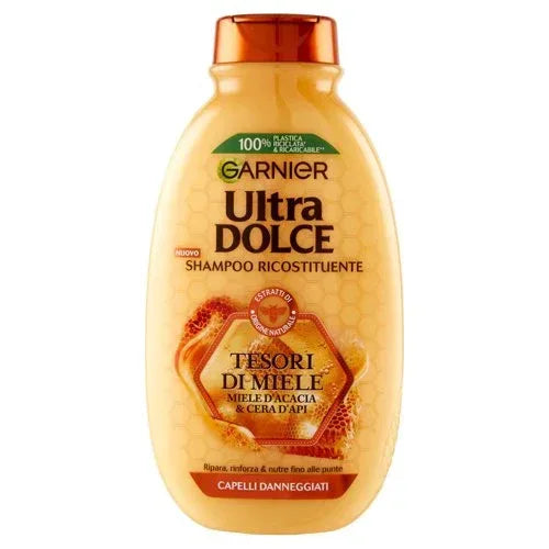 GARNIER ULTRA DOLCE TESORI DI MIELE SHAMPOO PER CAPELLI 250 ML - Profumeria Cera