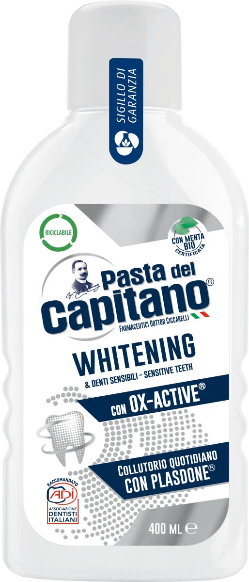 PASTA DEL CAPITANO COLLUTORIO WHITENING 400 ML