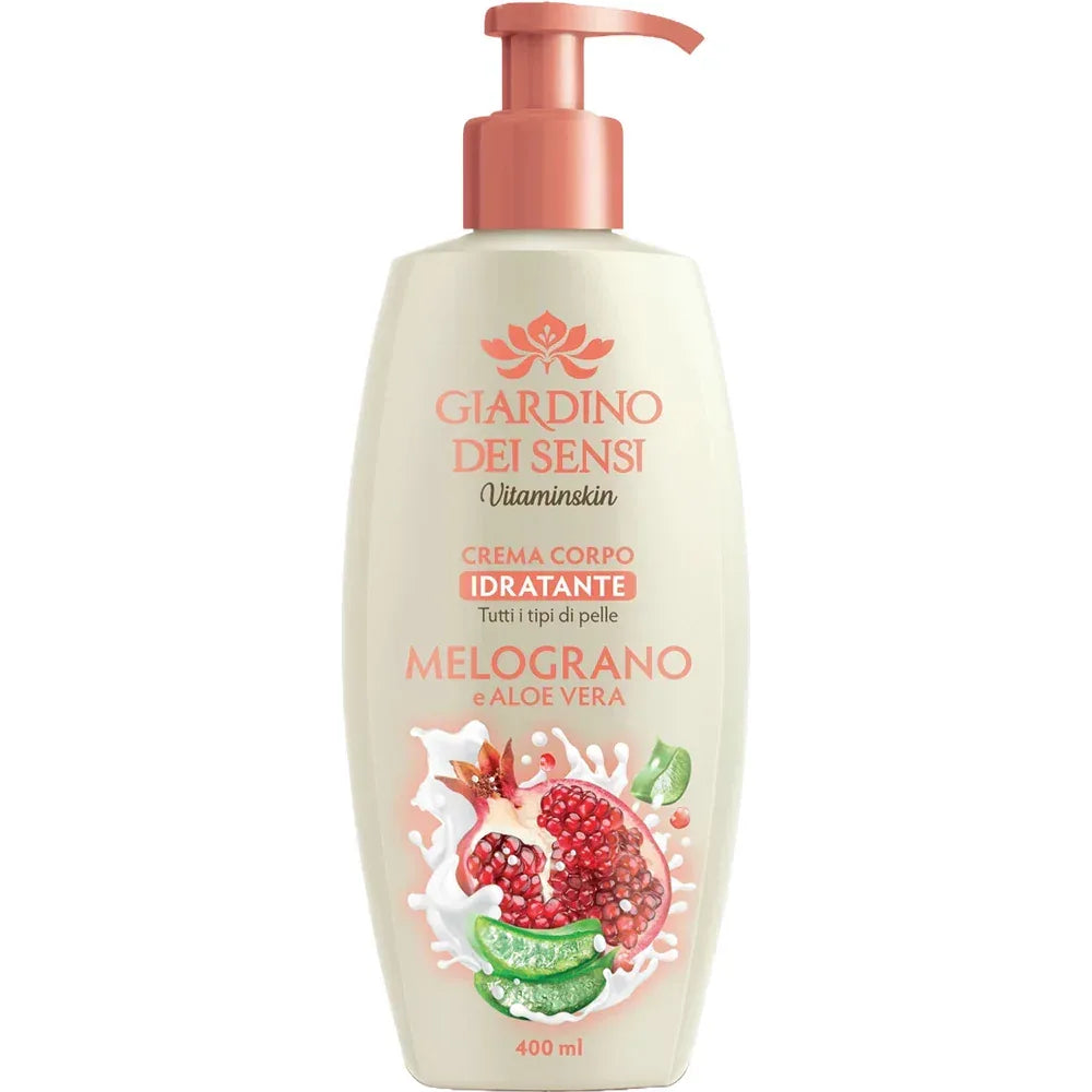 GIARDINO DEI SENSI MELOGRANO E ALOE VERA LATTE CORPO 400 ML - Profumeria Cera