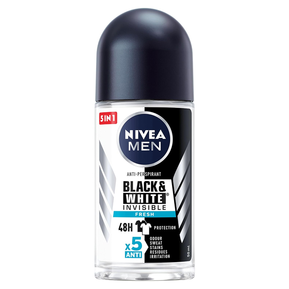 NIVEA BLACK & WHITE DEODORANTE UOMO ROLL-ON 50 ML