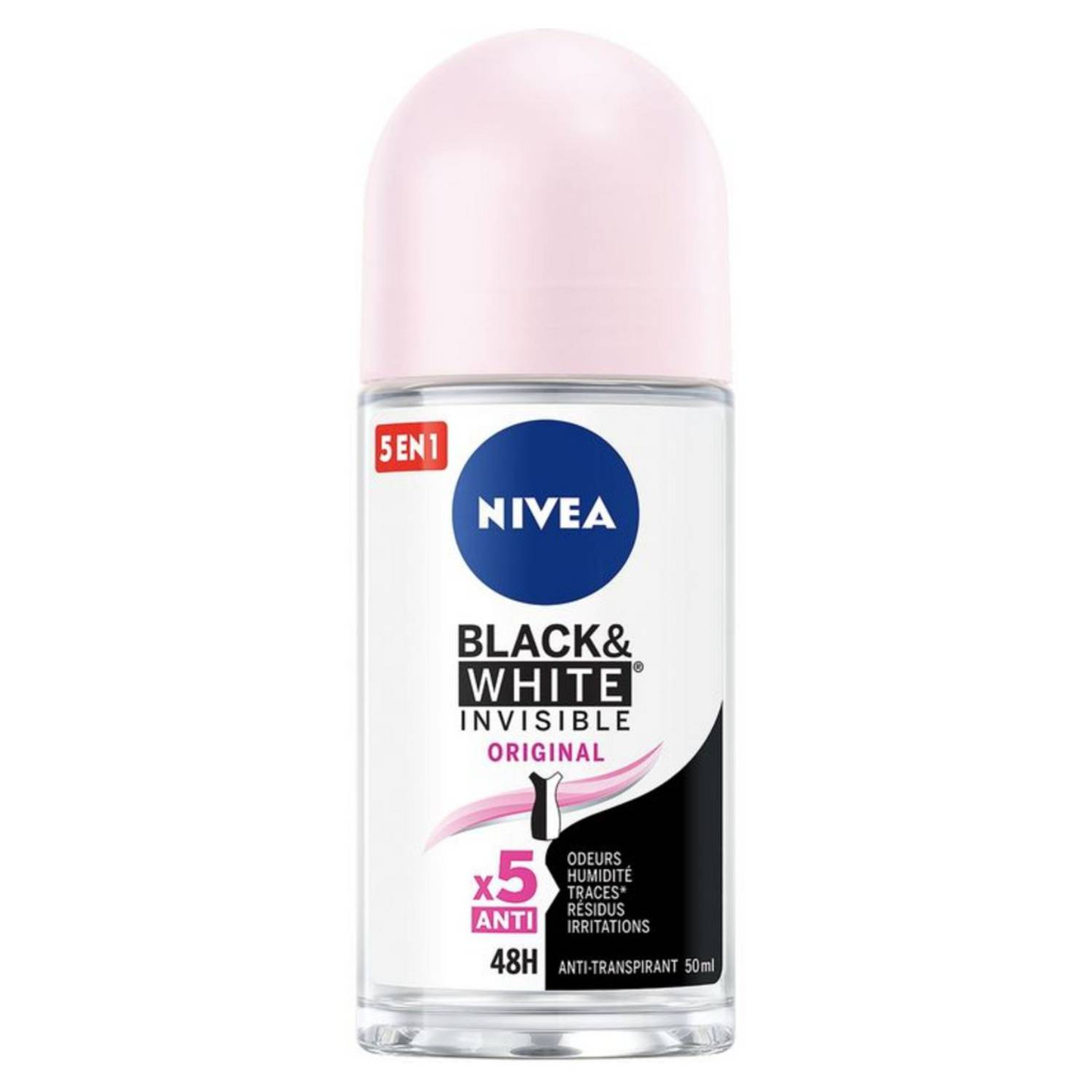 NIVEA BLACK & WHITE DEODORANTE ROLL-ON 50 ML