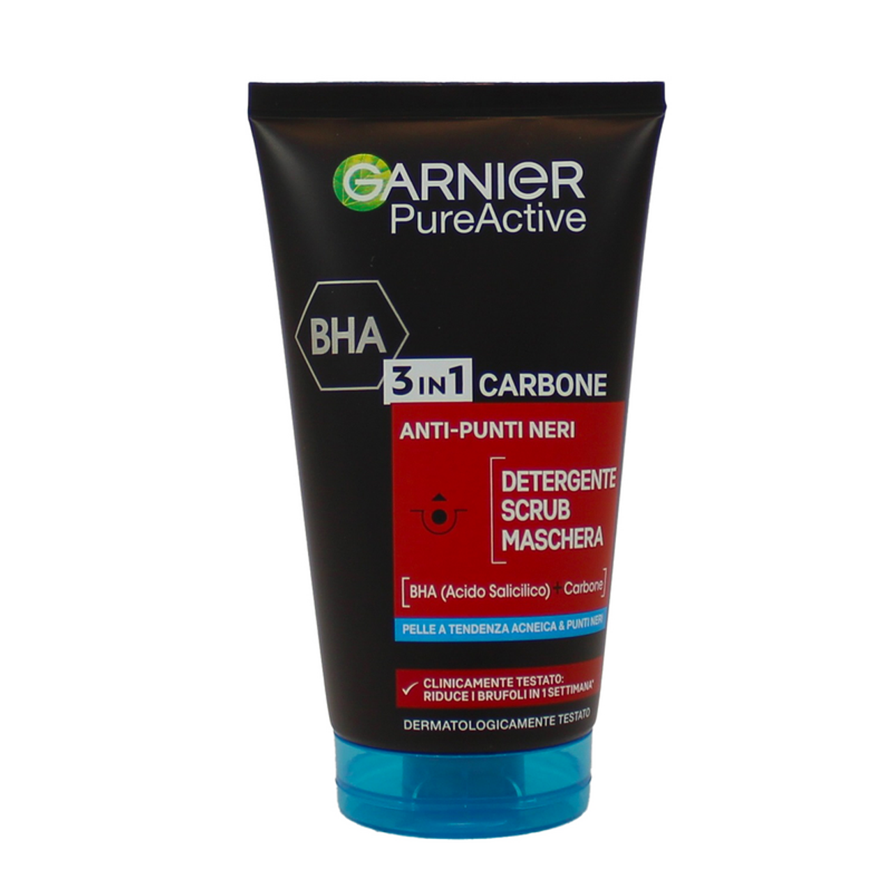 GARNIER PURE ACTIVE DETERGENTE,SCRUB,MASCHERA 3 IN 1 150 ML