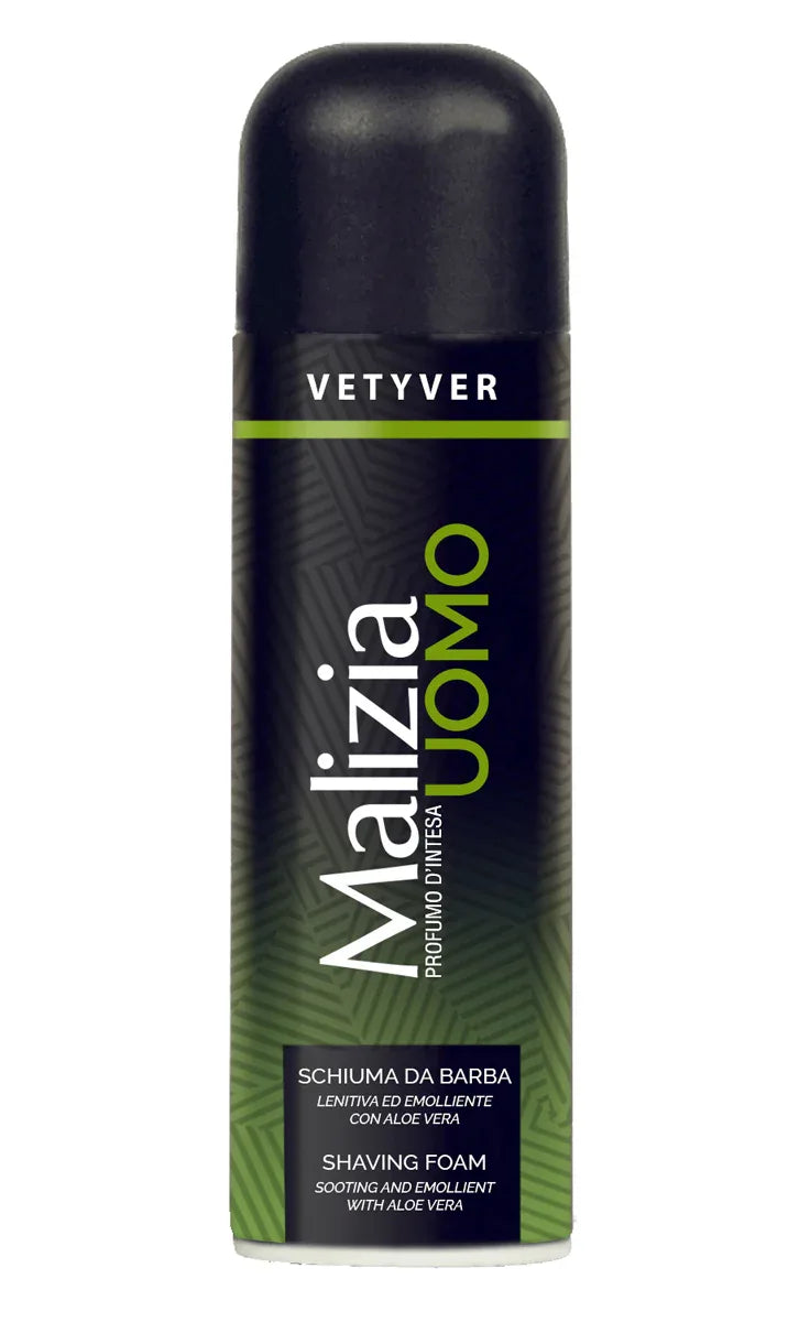 MALIZIA UOMO VETYVER SCHIUMA BARBA 300 ML - Profumeria Cera