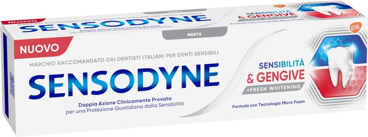 SENSODYNE SENSIBILITA' & GENGIVE+WHITENING DENTIFRICIO 75 ML