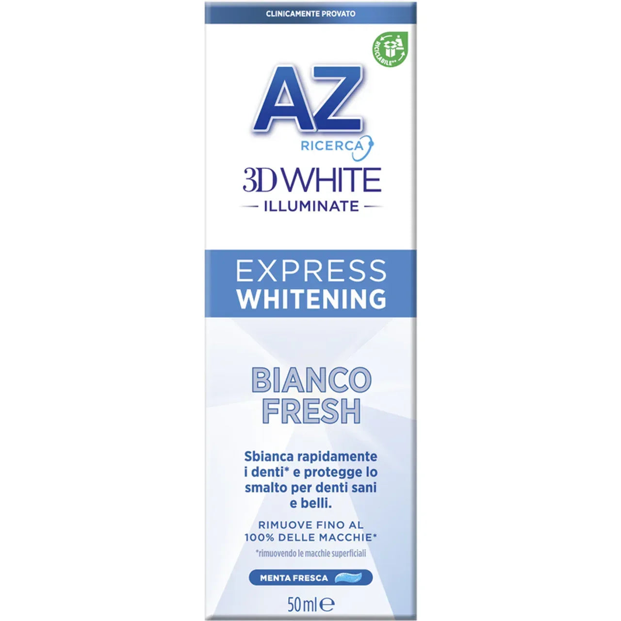 AZ 3D WHITE EXPRESS WHITENING BIANCO FRESH DENTIFRICIO 50 ML - Profumeria Cera