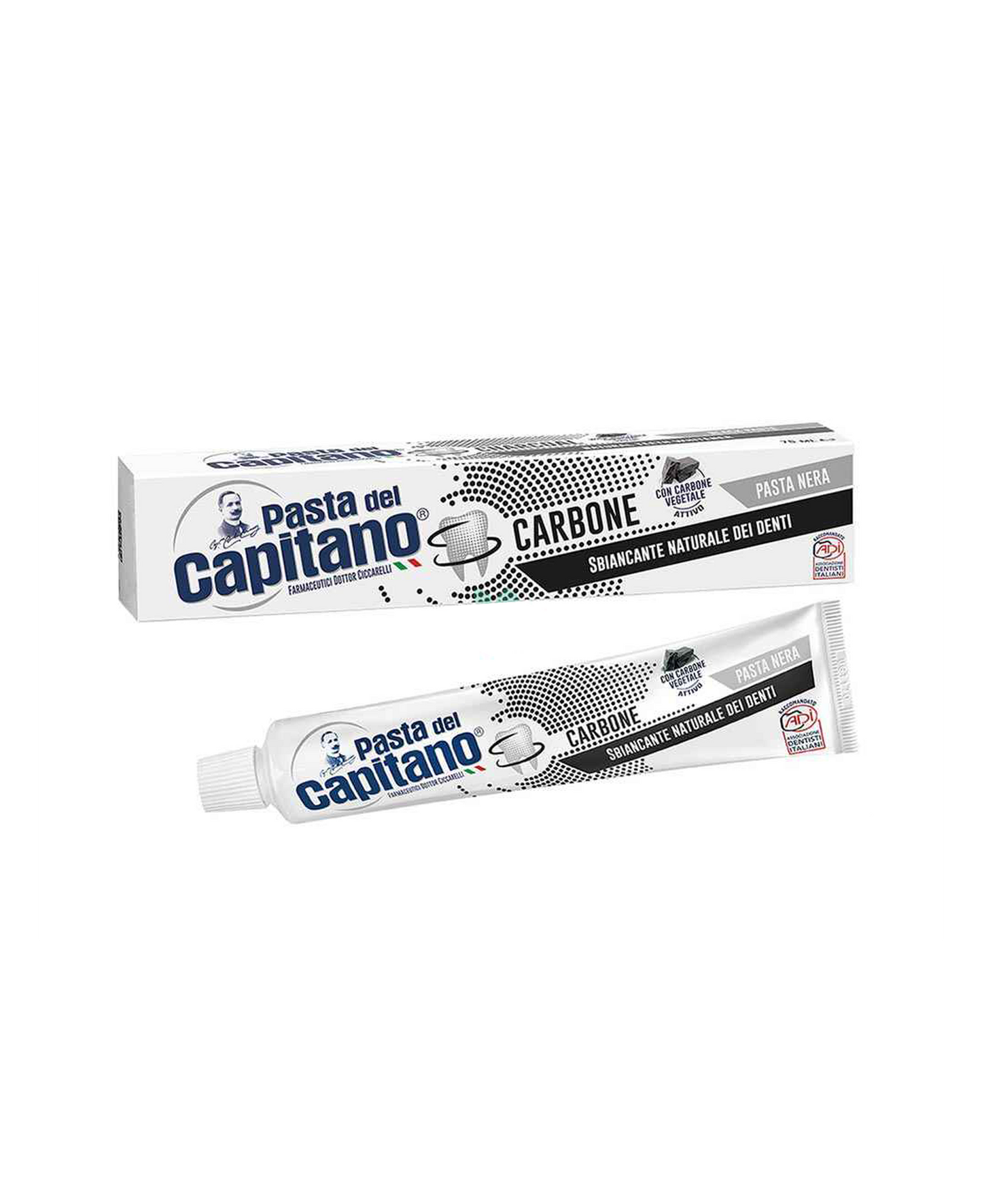 PASTA DEL CAPITANO BLACK CARBONE VEGETALE DENTIFRICIO 100 ML