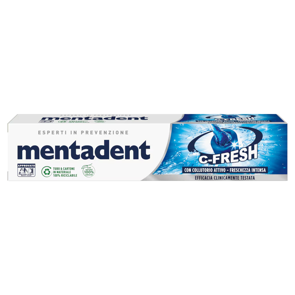 MENTADENT C-FRESH CON COLLUTORIO DENTIFRICIO 75 ML