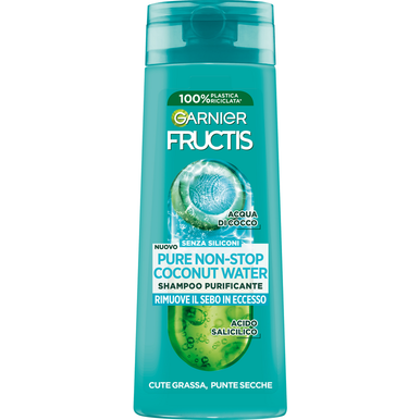 FRUCTIS PURE NON STOP COCONUT WATER SHAMPOO CUTE GRASSA PUNTE SECCHE 250 ML