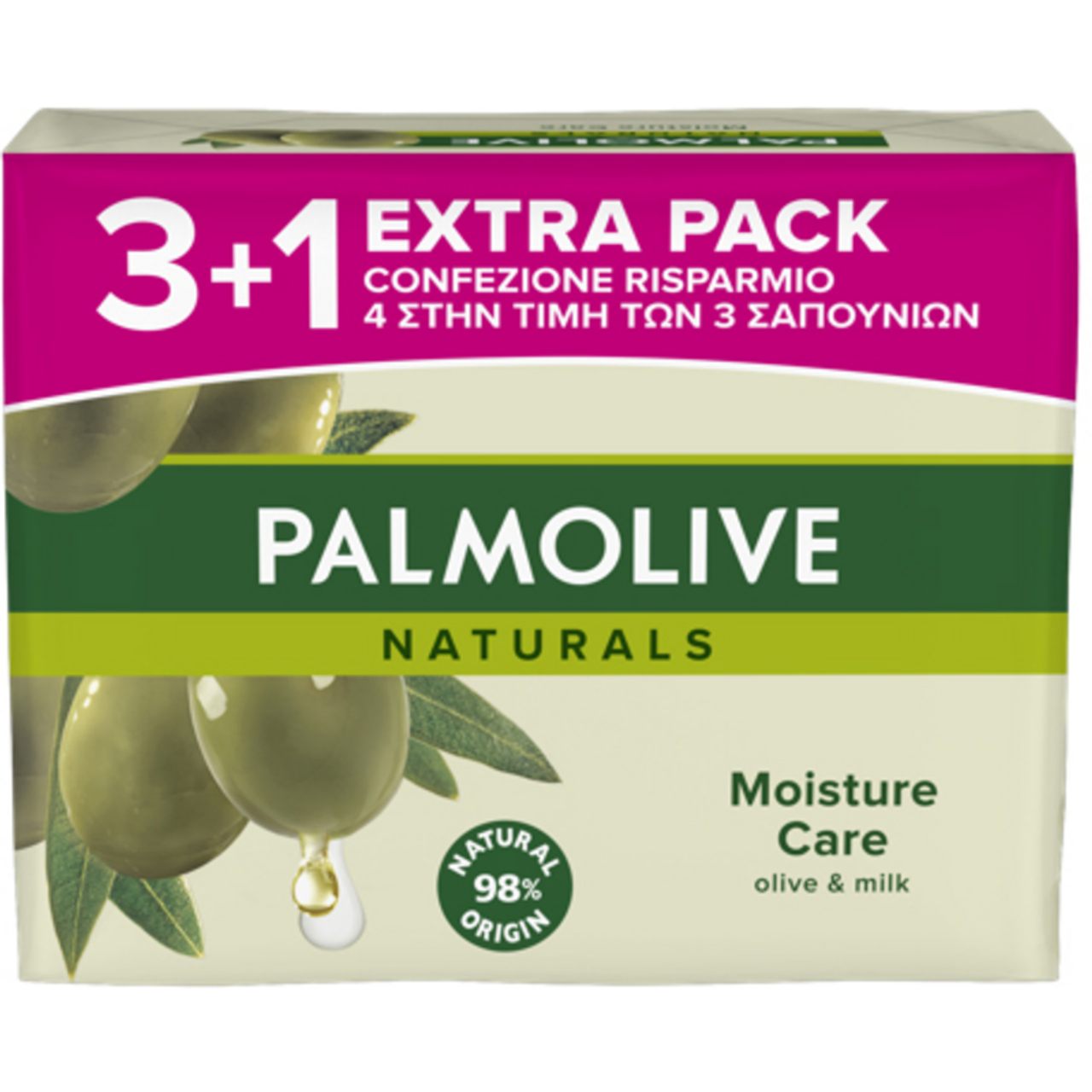 PALMOLIVE NATURALS OLIVA E LATTE SAPONETTE 4X90 GR