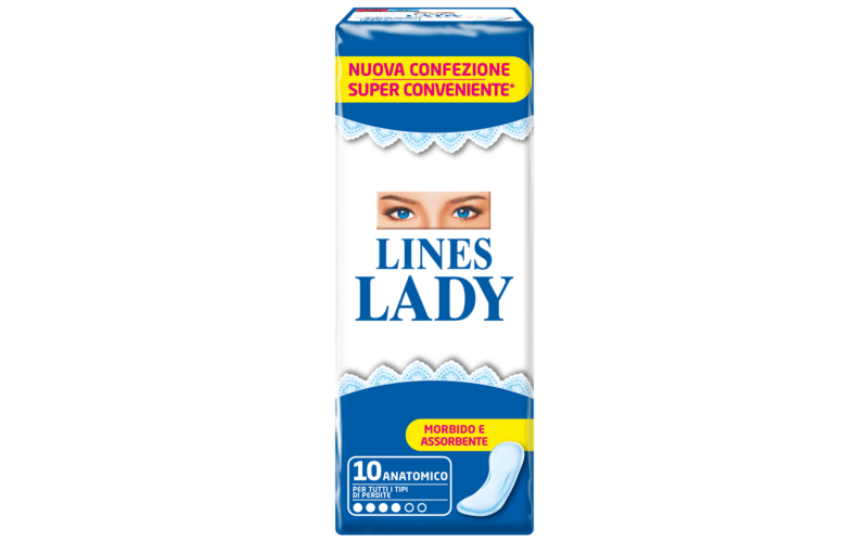 LINES LADY ASSORBENTI ANATOMICI 10 PZ