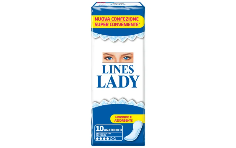 LINES LADY ASSORBENTI ANATOMICI 10 PZ - Profumeria Cera