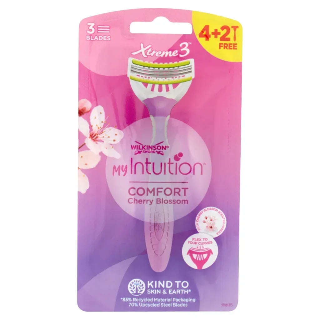 WILKINSON MY INTUITION COMFORT LAMETTE DONNA MONOUSO 3 LAME 6 PZ - Profumeria Cera