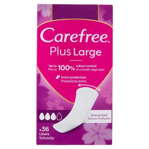CAREFREE PLUS LARGE SALVASLIP DISTESI 36 PZ - Profumeria Cera