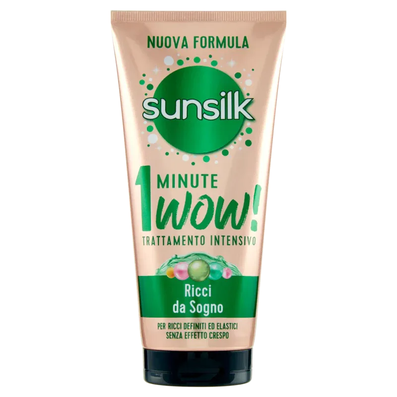 SUNSILK 1 MINUTE WOW TRATTAMENTO INTENSIVO PER CAPELLI RICCI 180 ML - Profumeria Cera
