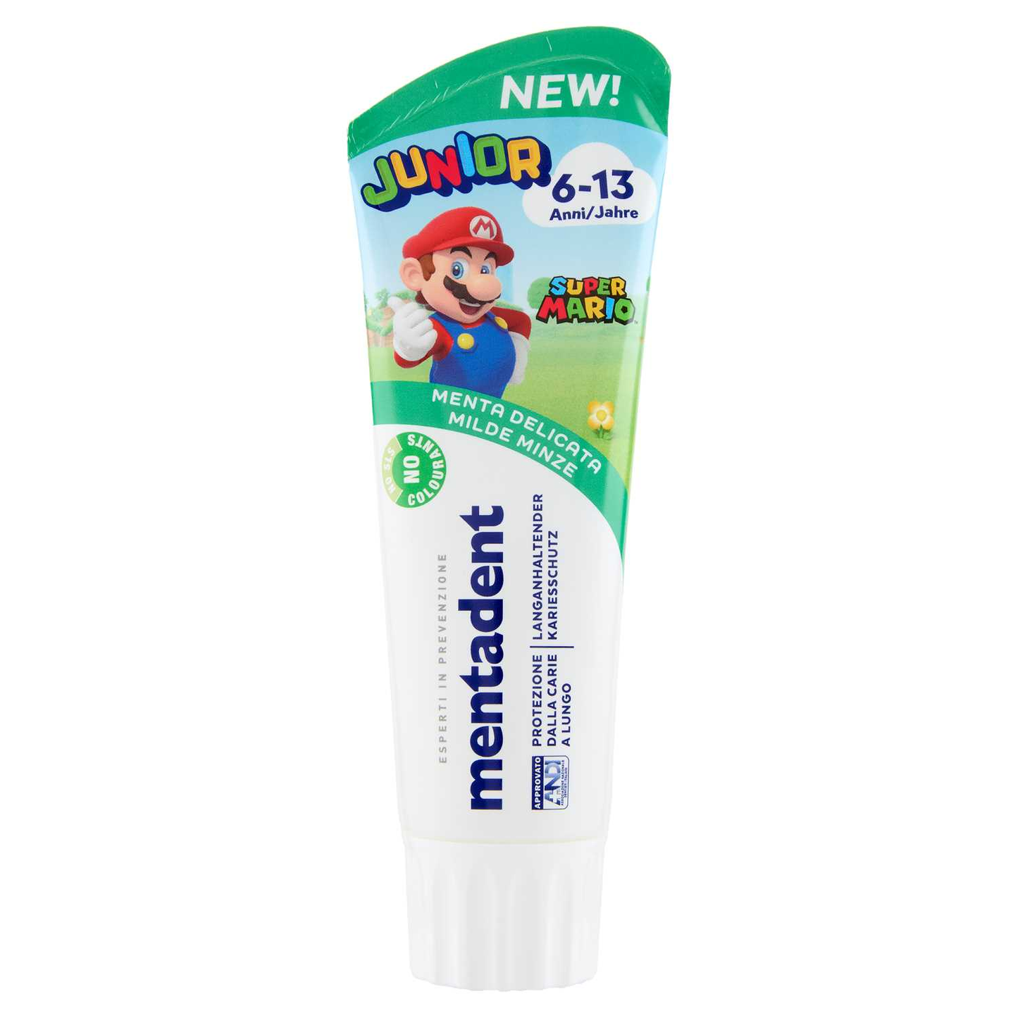 MENTADENT JUNIOR SUPER MARIO 6-13 ANNI DENTIFRICIO 75 ML