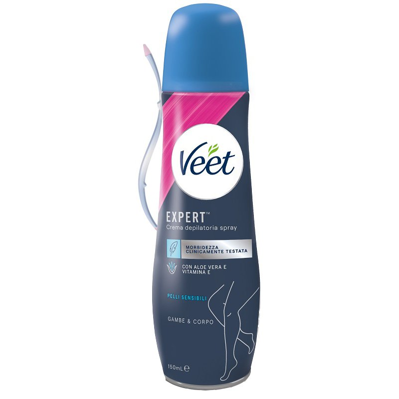 VEET EXPERT CREMA DEPILATORIA SPRAY CORPO PELLI SENSIBILI 150 ML