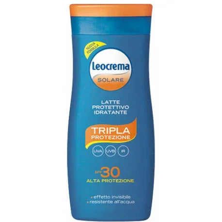 LEOCREMA LATTE SOLARE IDRATANTE SPF 30 200 ML - Profumeria Cera