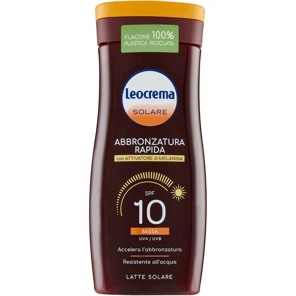 LEOCREMA LATTE SOLARE IDRATANTE SPF 10 200 ML - Profumeria Cera