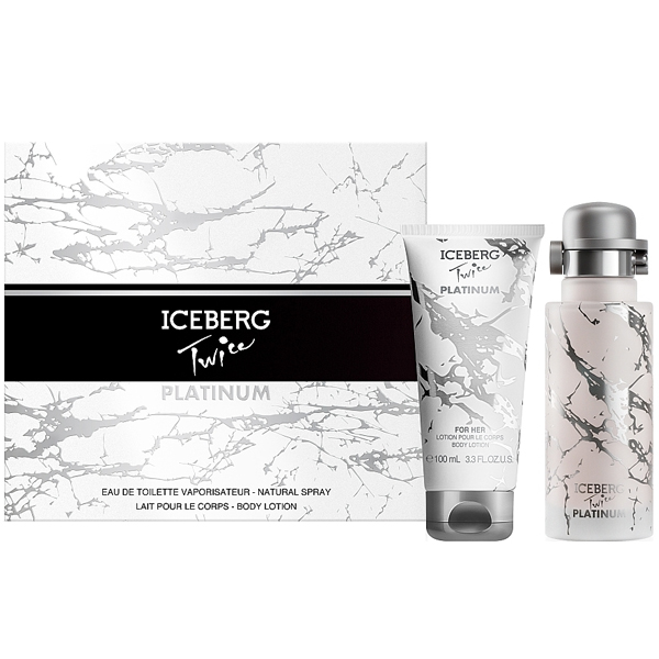 ICEBERG TWICE PLATINUM CONFEZIONE REGALO UOMO EDT 125 ML+BAGNO 100 ML