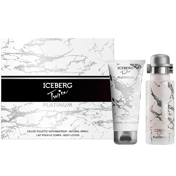 ICEBERG TWICE PLATINUM CONFEZIONE REGALO UOMO EDT 125 ML+BAGNO 100 ML - Profumeria Cera