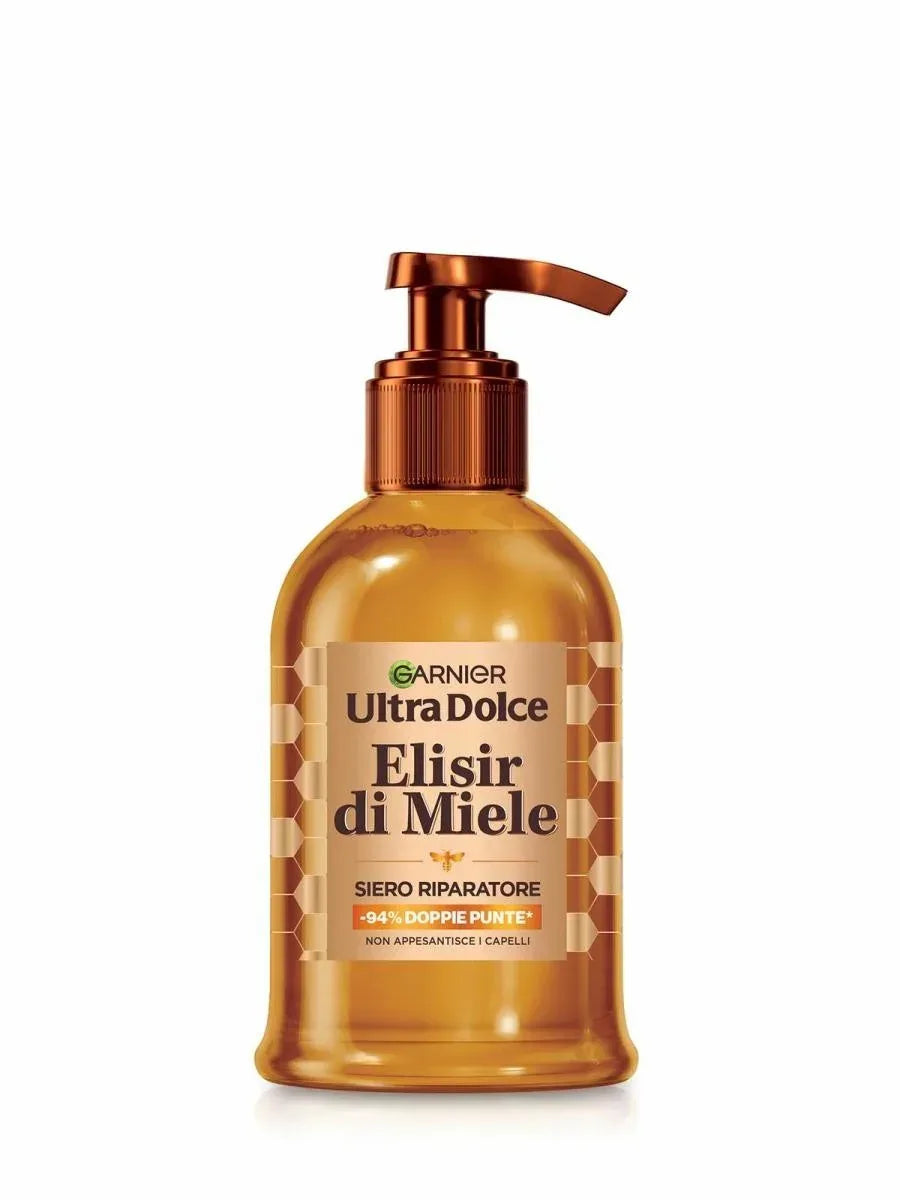GARNIER ULTRA DOLCE ELIXIR DI MIELE SIERO RIPARATORE PER CAPELLI 115 ML - Profumeria Cera