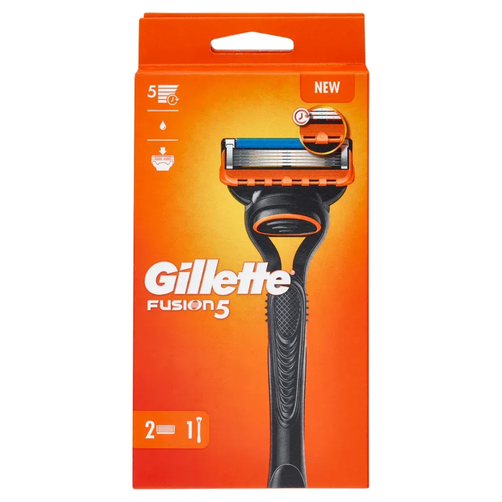 GILLETTE FUSION 5 RASOIO COMPLETO + 2 RICARICHE - Profumeria Cera