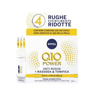 NIVEA Q10 POWER CREMA ANTIRUGHE VISO GIORNO 50 ML - Profumeria Cera