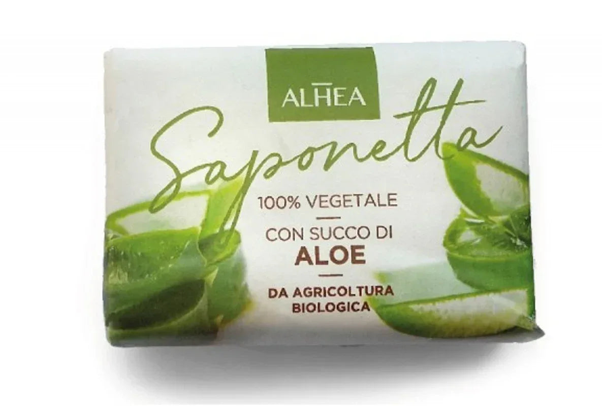 ALHEA SAPONETTA CON SUCCO DI ALOE 100 GR - Profumeria Cera
