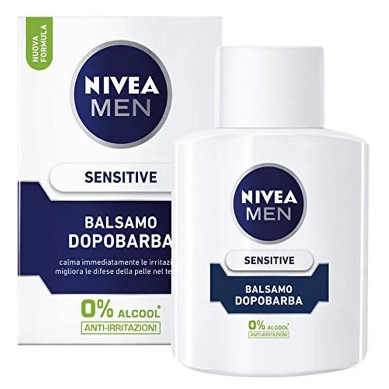 NIVEA MEN SENSITIVE AFTER SHAVE BALSAMO 100 ML - Profumeria Cera