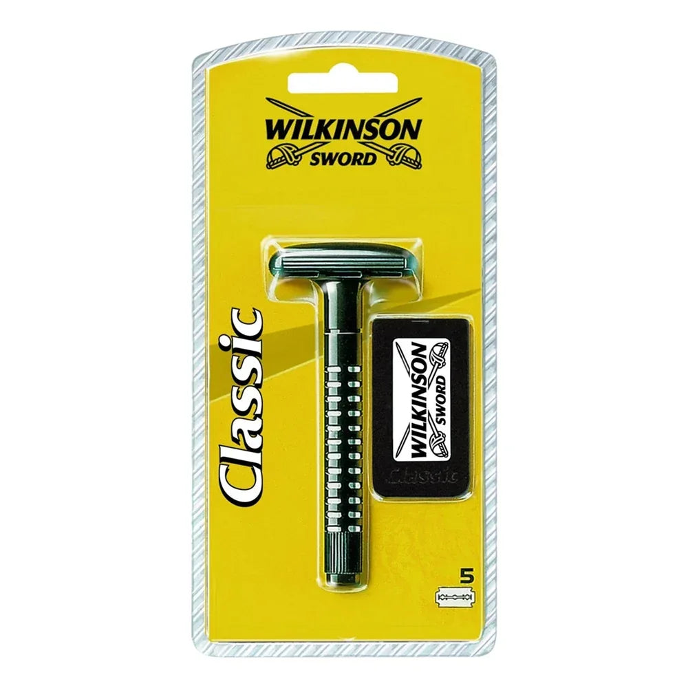 WILKINSON CLASSIC RASOIO SICUREZZA UOMO CON LAME - Profumeria Cera