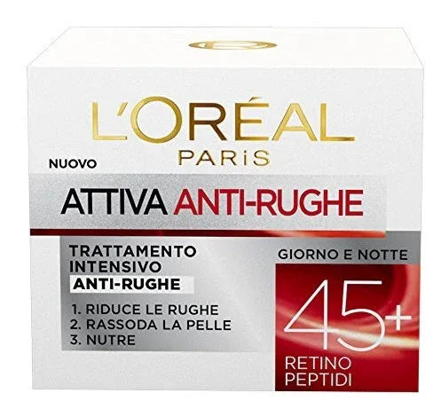 L'OREAL ATTIVA ANTIRUGHE +45 CREMA VISO 50 ML - Profumeria Cera