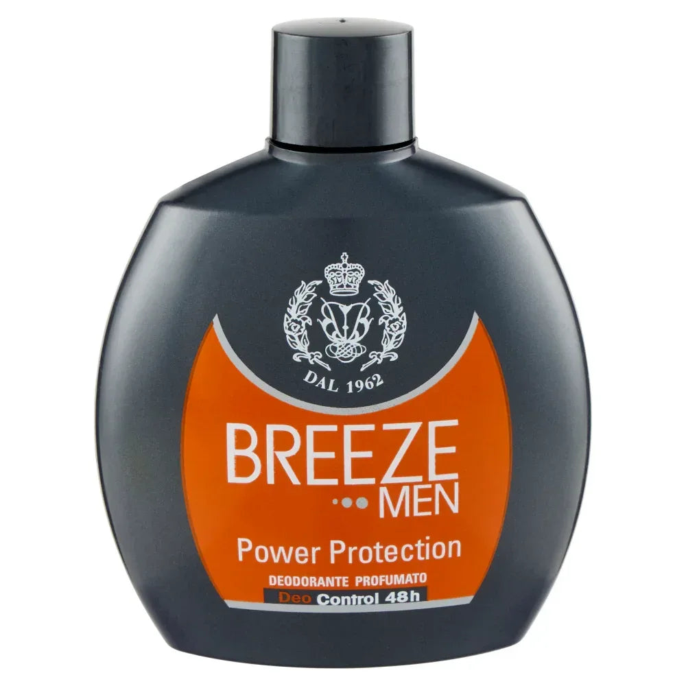 BREEZE MEN POWER PROTECTION DEODORANTE SQUIZZ NO GAS 100 ML - Profumeria Cera