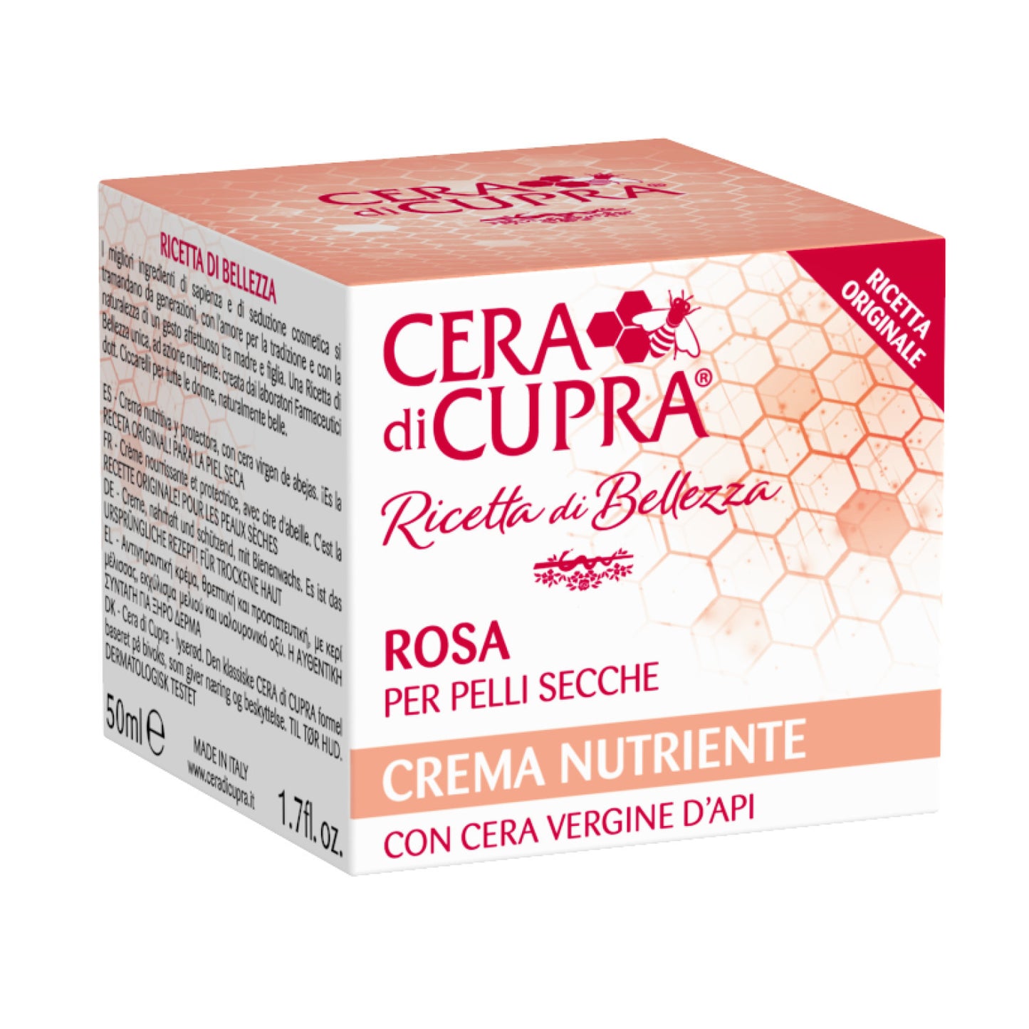 CERA DI CUPRA CREMA VISO ROSA PELLI SECCHE NUTRIENTE 50 ML