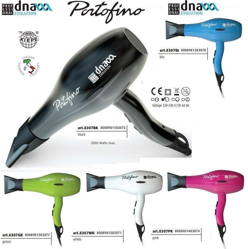 DNA EVOLUTION PORTOFINO ASCIUGACAPELLI PROFESSIONALE 2100 W