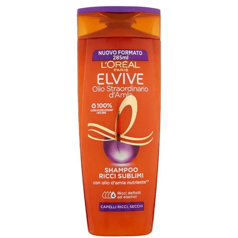 L'OREAL ELVIVE OLIO STRAORDINARIO RICCI SUBLIMI SHAMPOO 250 ML - Profumeria Cera