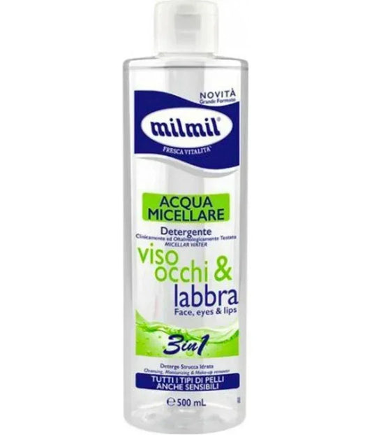 MIL MIL ACQUA MICELLARE VISO OCCHI LABBRA 500 ML - Profumeria Cera