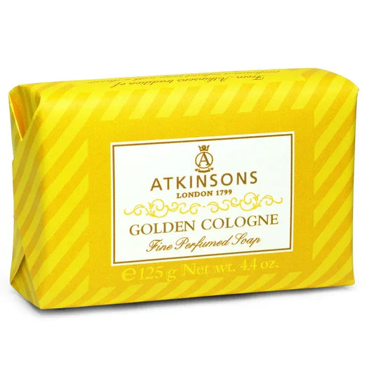ATKINSONS GOLDEN COLOGNE SAPONETTA 125 GR - Profumeria Cera