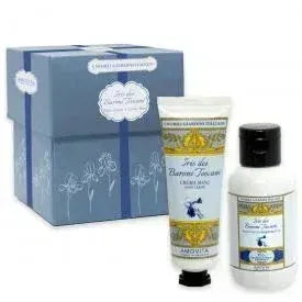 AMOVITA I NOBILI GIARDINI ITALIANI IRIS DEI BARONI TOSCANI COFANETTO BAGNO+CREMA MANI 100 ml+50ml - Profumeria Cera